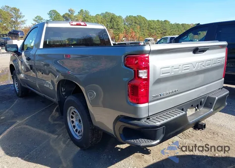 2026 Chevrolet Silverado 1500 2Wd Long Bed Wt из США, поврежденный, VIN 3GCNAAEK9TG131947